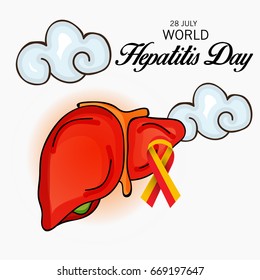 Vector illustration of a Banner for World Hepatitis Day.