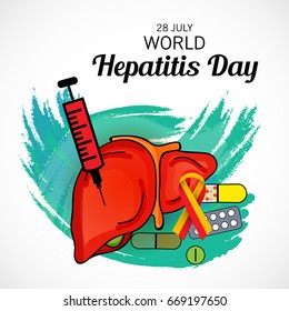 Vector illustration of a Banner for World Hepatitis Day.