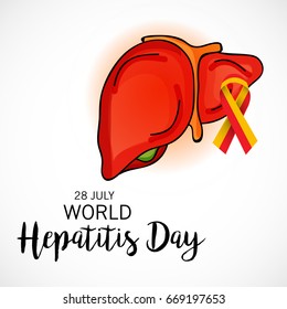 Vector illustration of a Banner for World Hepatitis Day.