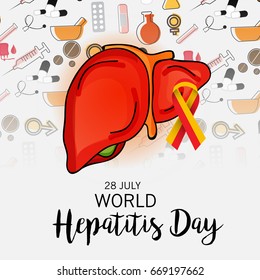 Vector illustration of a Banner for World Hepatitis Day.