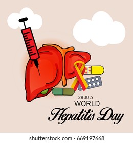 Vector illustration of a Banner for World Hepatitis Day.