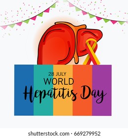 Vector illustration of a Banner for World Hepatitis Day.