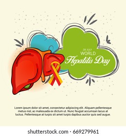 Vector illustration of a Banner for World Hepatitis Day.
