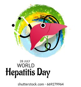 Vector illustration of a Banner for World Hepatitis Day.
