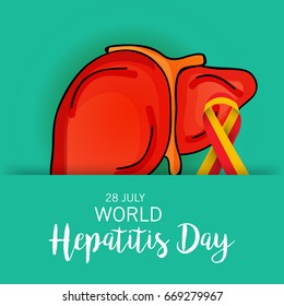 Vector illustration of a Banner for World Hepatitis Day.