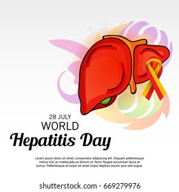 Vector illustration of a Banner for World Hepatitis Day.