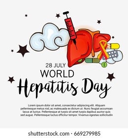 Vector illustration of a Banner for World Hepatitis Day.