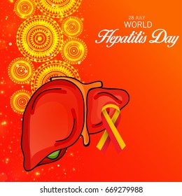 Vector illustration of a Banner for World Hepatitis Day.