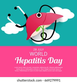 Vector illustration of a Banner for World Hepatitis Day.