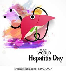 Vector illustration of a Banner for World Hepatitis Day.
