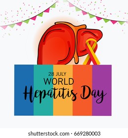 Vector illustration of a Banner for World Hepatitis Day.