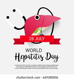 Vector illustration of a Banner for World Hepatitis Day.