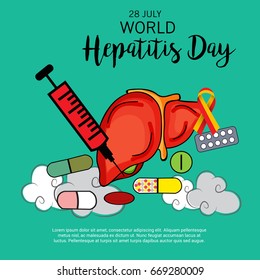 Vector illustration of a Banner for World Hepatitis Day.