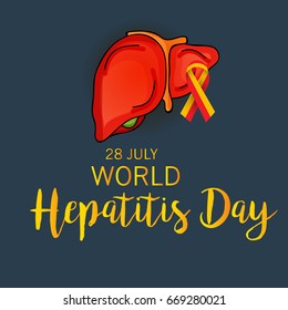 Vector illustration of a Banner for World Hepatitis Day.