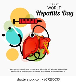 Vector illustration of a Banner for World Hepatitis Day.