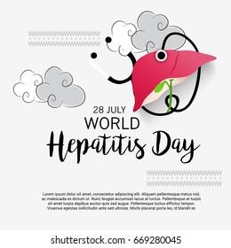 Vector illustration of a Banner for World Hepatitis Day.