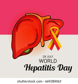 Vector illustration of a Banner for World Hepatitis Day.