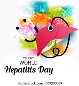 Vector illustration of a Banner for World Hepatitis Day.