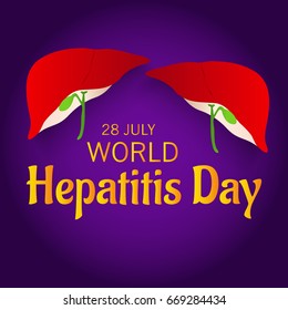Vector illustration of a Banner for World Hepatitis Day.