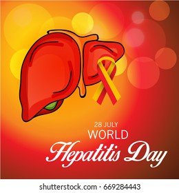 Vector illustration of a Banner for World Hepatitis Day.