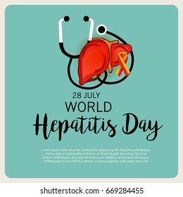 Vector illustration of a Banner for World Hepatitis Day.