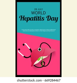 Vector illustration of a Banner for World Hepatitis Day.