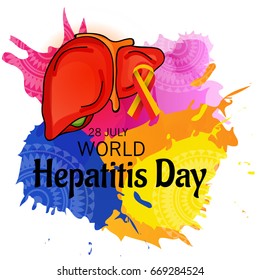 Vector illustration of a Banner for World Hepatitis Day.