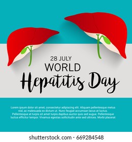 Vector illustration of a Banner for World Hepatitis Day.