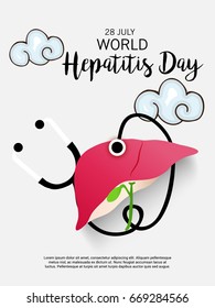 Vector illustration of a Banner for World Hepatitis Day.