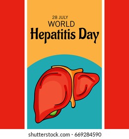 Vector illustration of a Banner for World Hepatitis Day.
