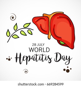 Vector illustration of a Banner for World Hepatitis Day.