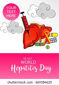 Vector illustration of a Banner for World Hepatitis Day.