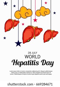 Vector illustration of a Banner for World Hepatitis Day.