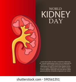 Vector illustration of a Banner For World Kidney Day.