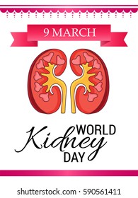 Vector illustration of a Banner For World Kidney Day.