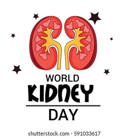 Vector illustration of a Banner For World Kidney Day.