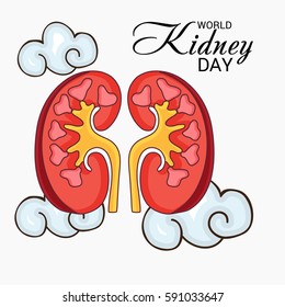 Vector illustration of a Banner For World Kidney Day.