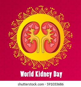 Vector illustration of a Banner For World Kidney Day.