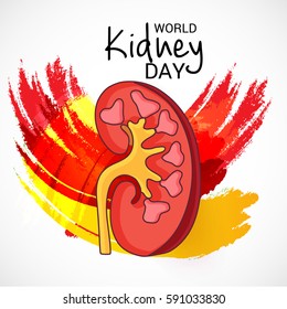 Vector illustration of a Banner For World Kidney Day.
