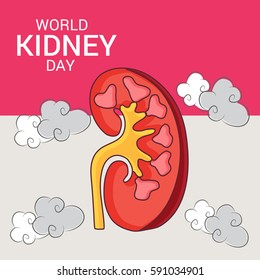 Vector illustration of a Banner For World Kidney Day.