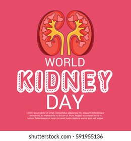 Vector illustration of a Banner for World Kidney Day.