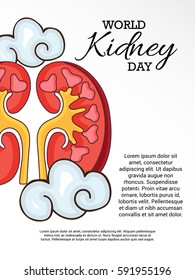 Vector illustration of a Banner for World Kidney Day.