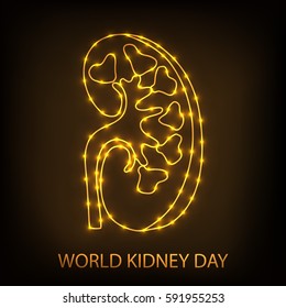 Vector illustration of a Banner for World Kidney Day.