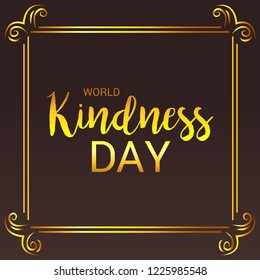 Vector illustration of a Banner for World Kindness Day.