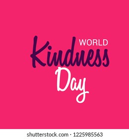 Vector illustration of a Banner for World Kindness Day.