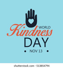 Vector illustration of Banner For World Kindness Day.