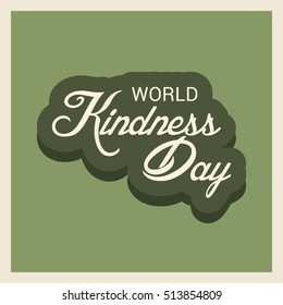 Vector illustration of Banner For World Kindness Day.