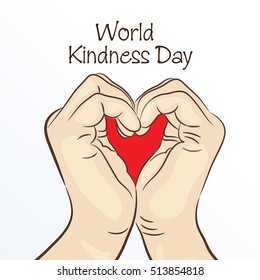 Vector illustration of Banner For World Kindness Day.