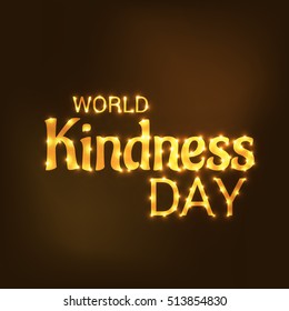 Vector illustration of Banner For World Kindness Day.