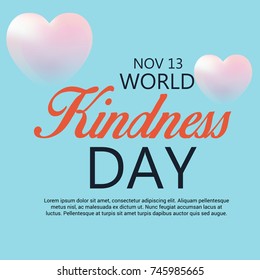 Vector illustration of a Banner for World Kindness Day.